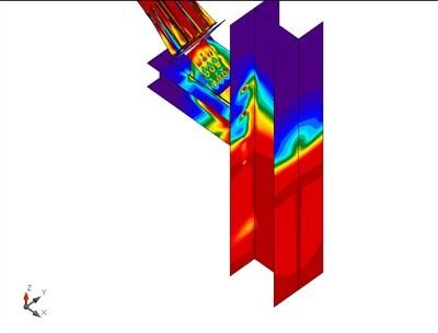 Finite element stress analysis model
